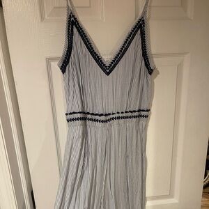 Sleeveless long pant romper